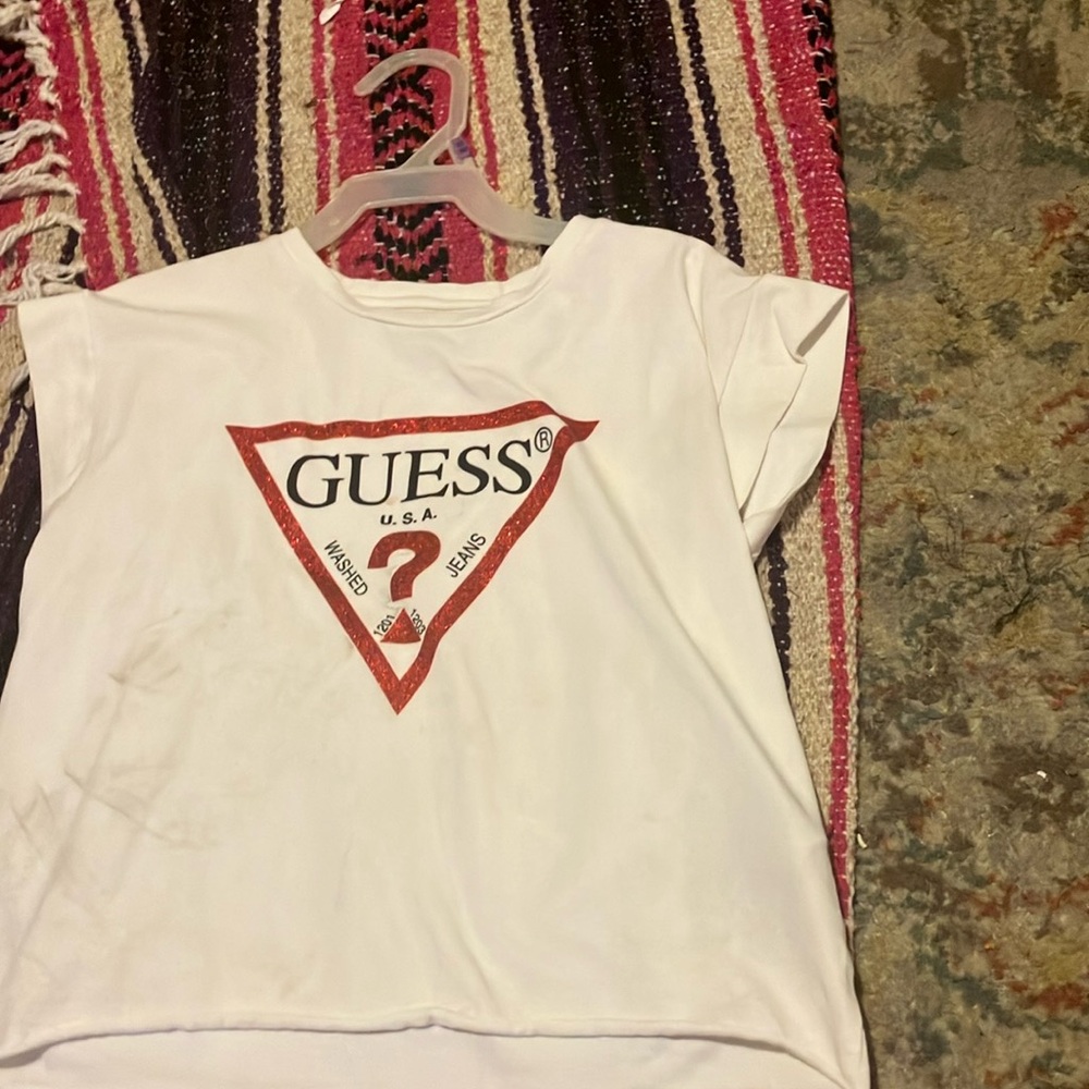 GUESS Kids White Logo T-Shirt